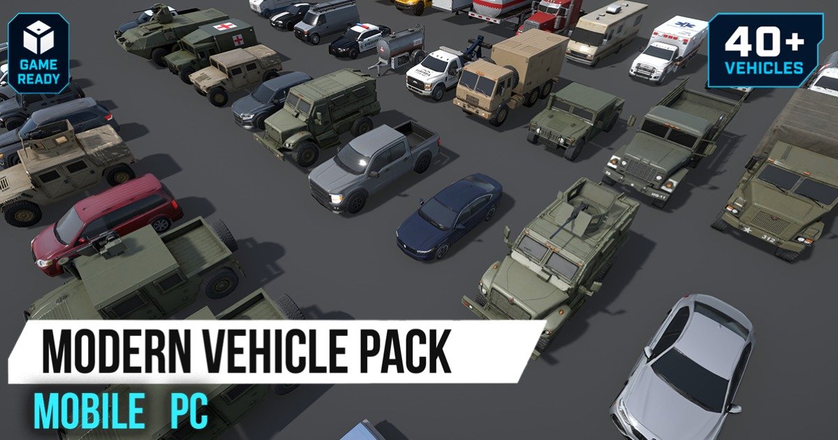 Modern Vehicle Pack (Mobile & PC) | 3D Land