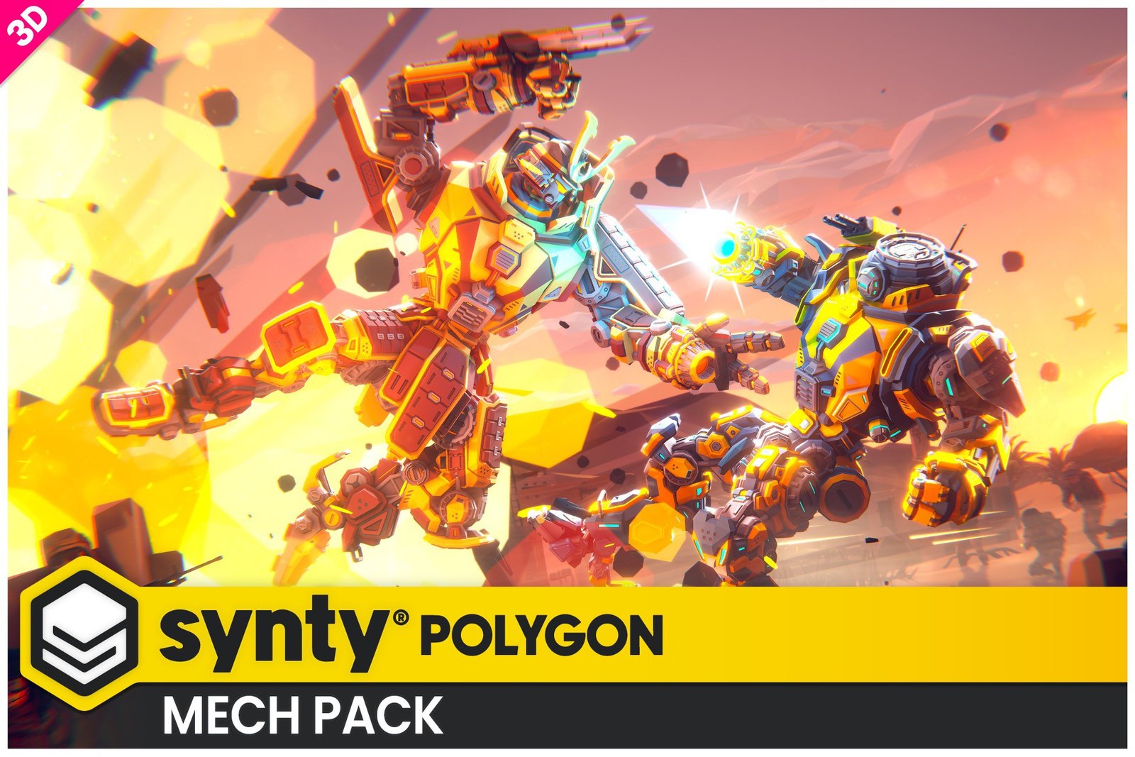 POLYGON - Mech Pack - Art by Synty | 3D Robots